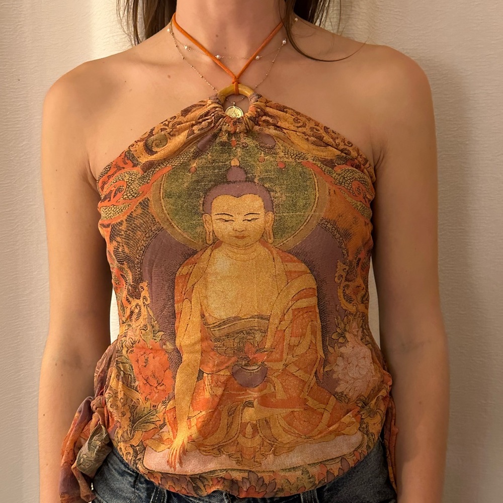 Vintage Vivienne Tam Buddha Halter